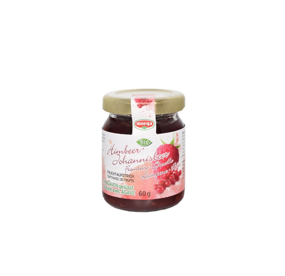 MORGA confitures fruits framb-gros agave bio 60 g MORGA confitures fruits framb-gros agave bio 60 g