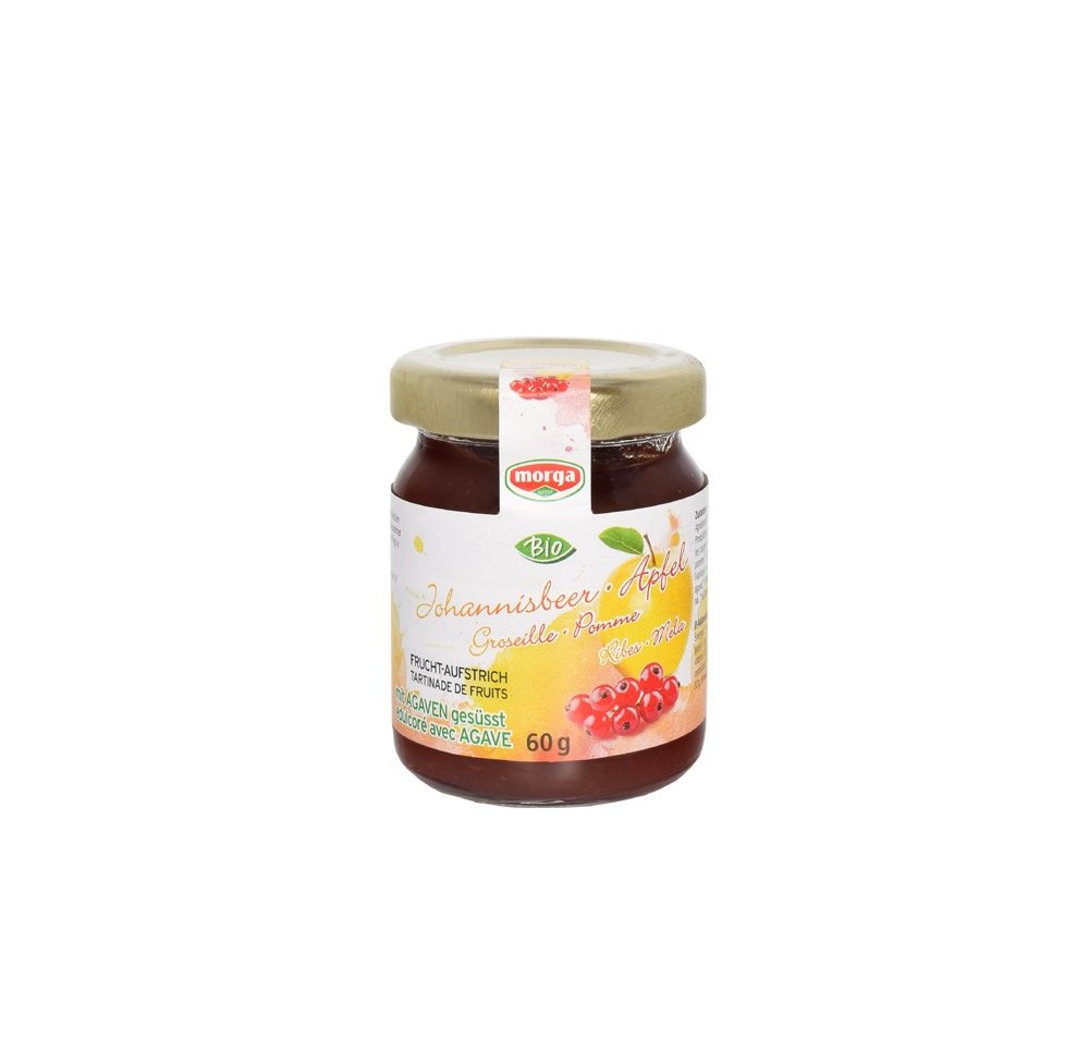 MORGA confitures fruits gros-pomme agave bio 60 g MORGA confitures fruits gros-pomme agave bio 60 g