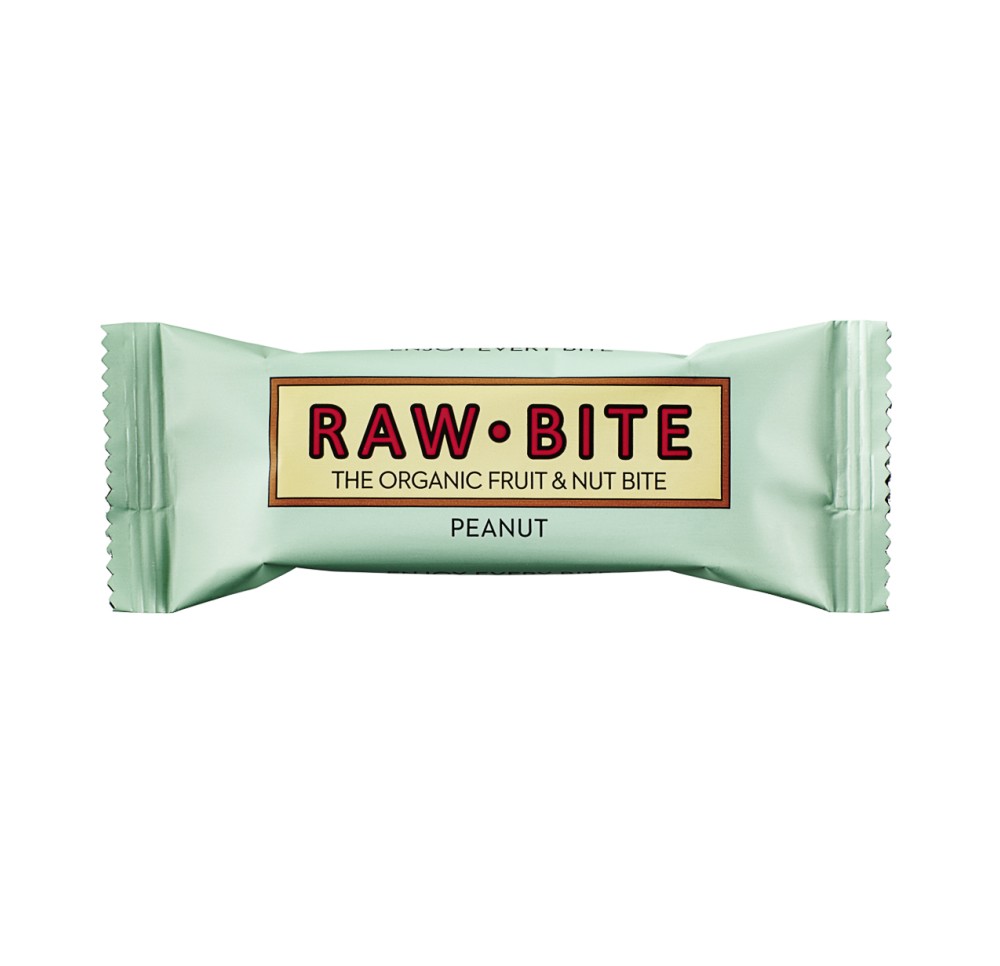 RAW BITE Barre crue cacahuètes 50 g RAW BITE Barre crue cacahuètes 50 g