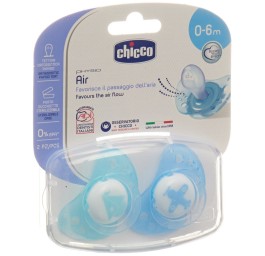 CHICCO sucette physio sil mi BL 0-6m IDF 2 pce