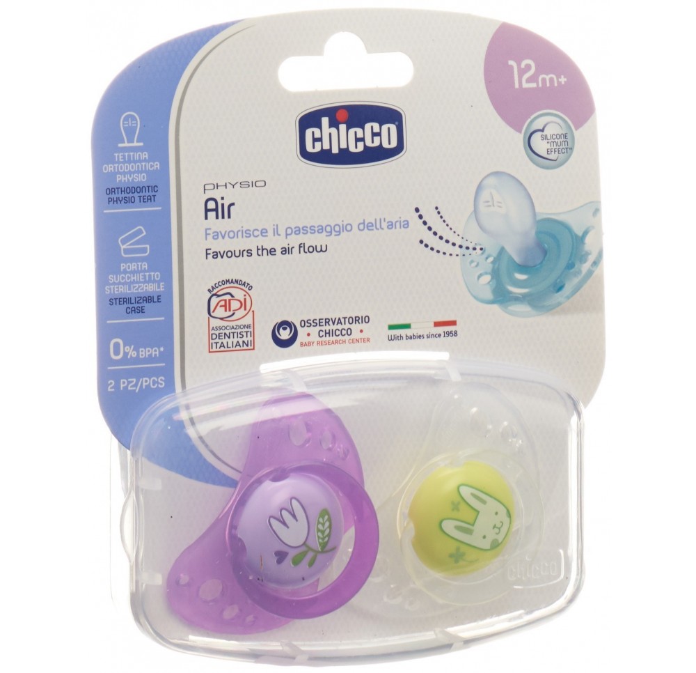 CHICCO sucette physio si ma PI 16-36m IDF 2 pce