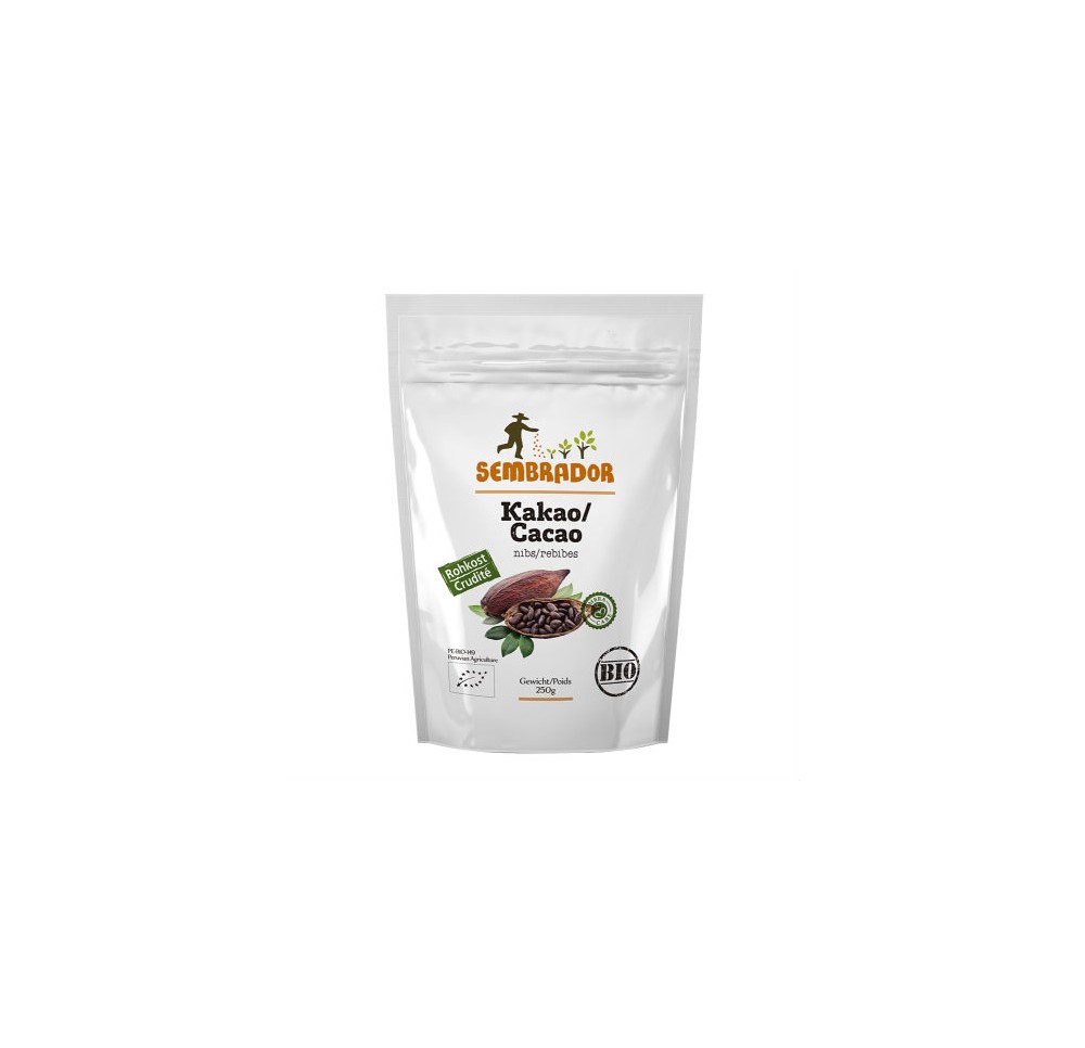 SEMBRADOR fèves cacao Fairtrade bio sach 250 g SEMBRADOR fèves cacao Fairtrade bio sach 250 g