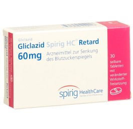 GLICLAZID Spirig HC Retard cpr ret 60 mg 30 pce
