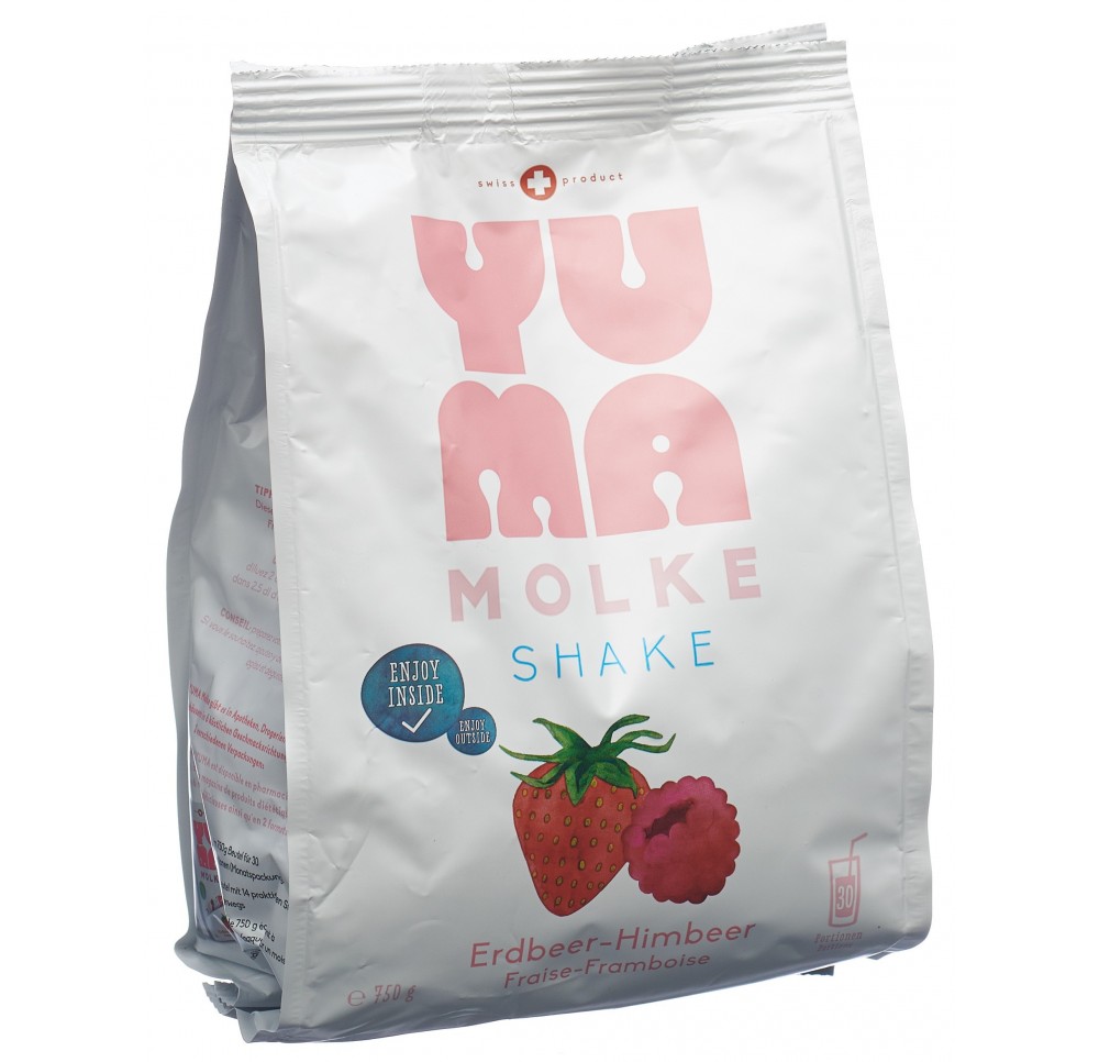 YUMA petit-lait Fraise-Framboise sach 750 g