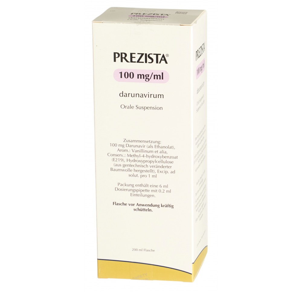 PREZISTA suspension orale 100 mg/ml fl 200 ml