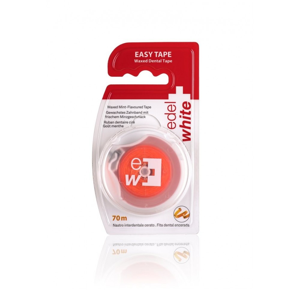 EDEL+WHITE Easy Tape ruban dentaire ciré 70m ment