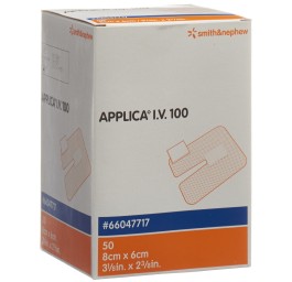APPLICA i.v.100 fixat canules 8x6cm a compr 50 pce