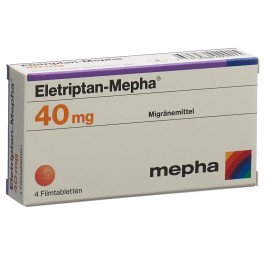 ELETRIPTAN Mepha cpr pell 40 mg 4 pce