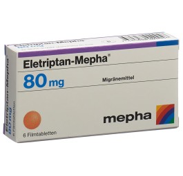 ELETRIPTAN Mepha cpr pell 80 mg 6 pce