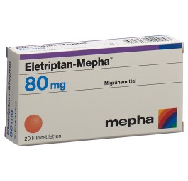 ELETRIPTAN Mepha cpr pell 80 mg 20 pce