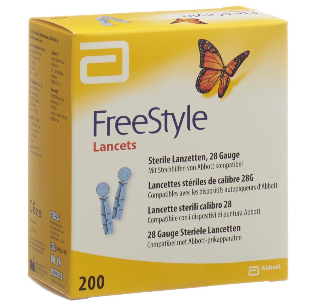 ABBOTT FREESTYLE lancettes 200 pce