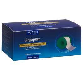 URGOPORE Sparadrap chir 9mx2.50cm peau sens 12 pce