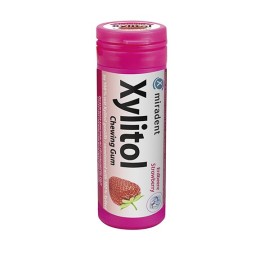 MIRADENT Xylitol Chewing Gum Kids fraise 30 pce