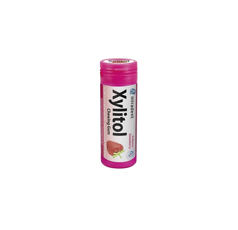 MIRADENT Xylitol Chewing Gum Kids fraise 30 pce MIRADENT Xylitol Chewing Gum Kids fraise 30 pce