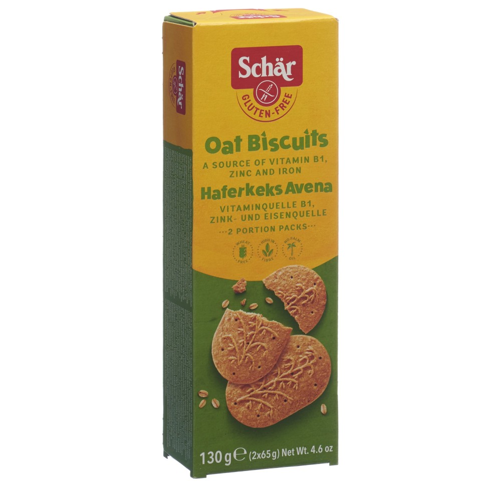 SCHÄR Avena biscuits à l'avoine sans gluten 130 g SCHÄR Avena biscuits à l'avoine sans gluten 130 g