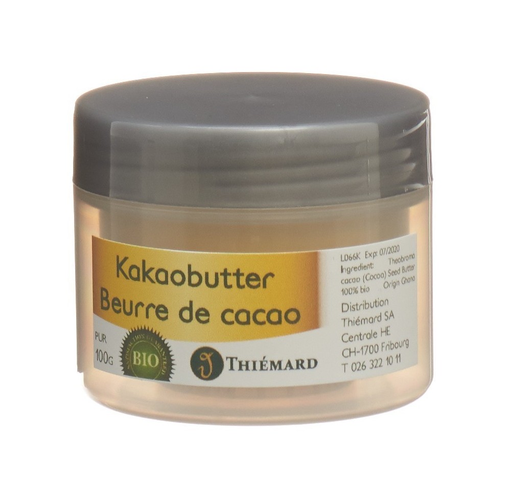 THIEMARD Beurre de cacao 100 % pur bio 100 g