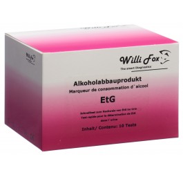 WILLI FOX marqueur consom alcool EtG urine 10 pce