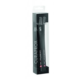 CURAPROX Black is White bros dents noir/noir 2 pce