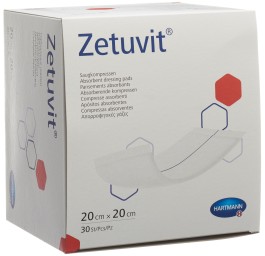 ZETUVIT compresse absorbante 20x20cm 30 pce