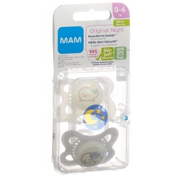 MAM Night lolette sili 0-6m Unisex 2 pce