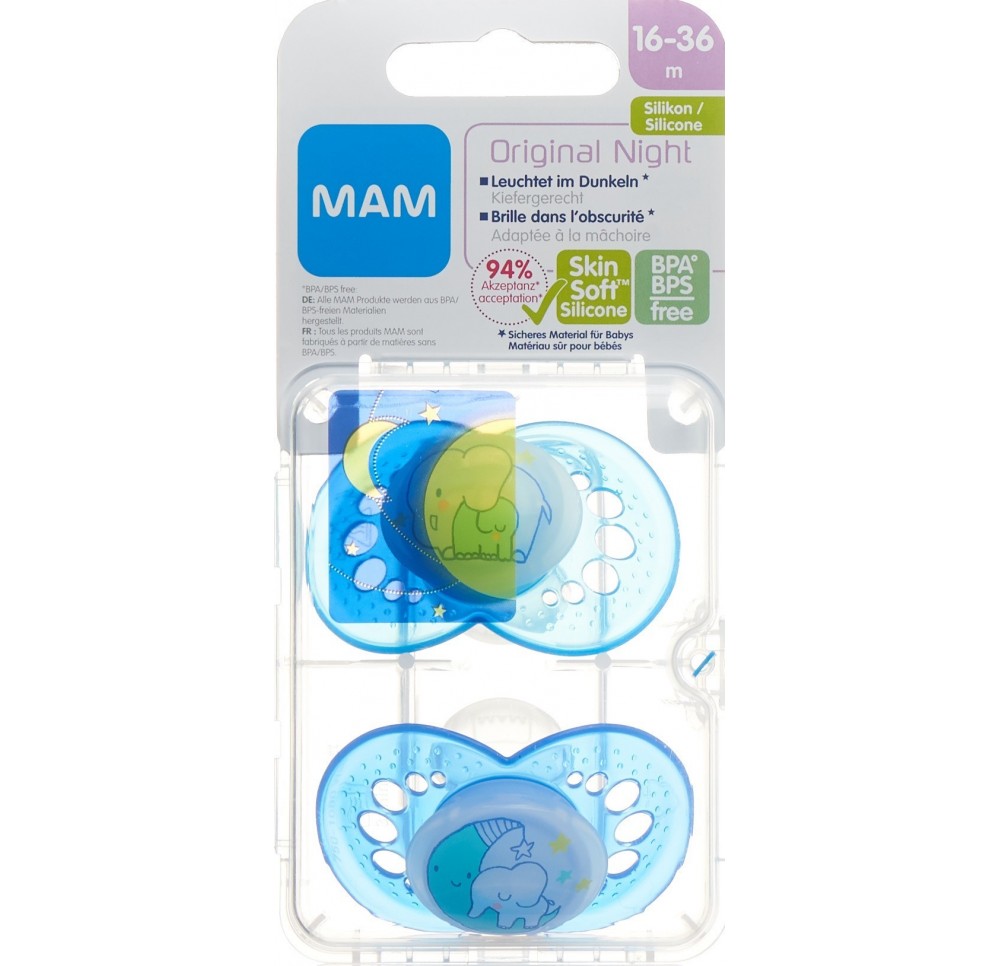 MAM Night lolette sili 16-36m Boy 2 pce