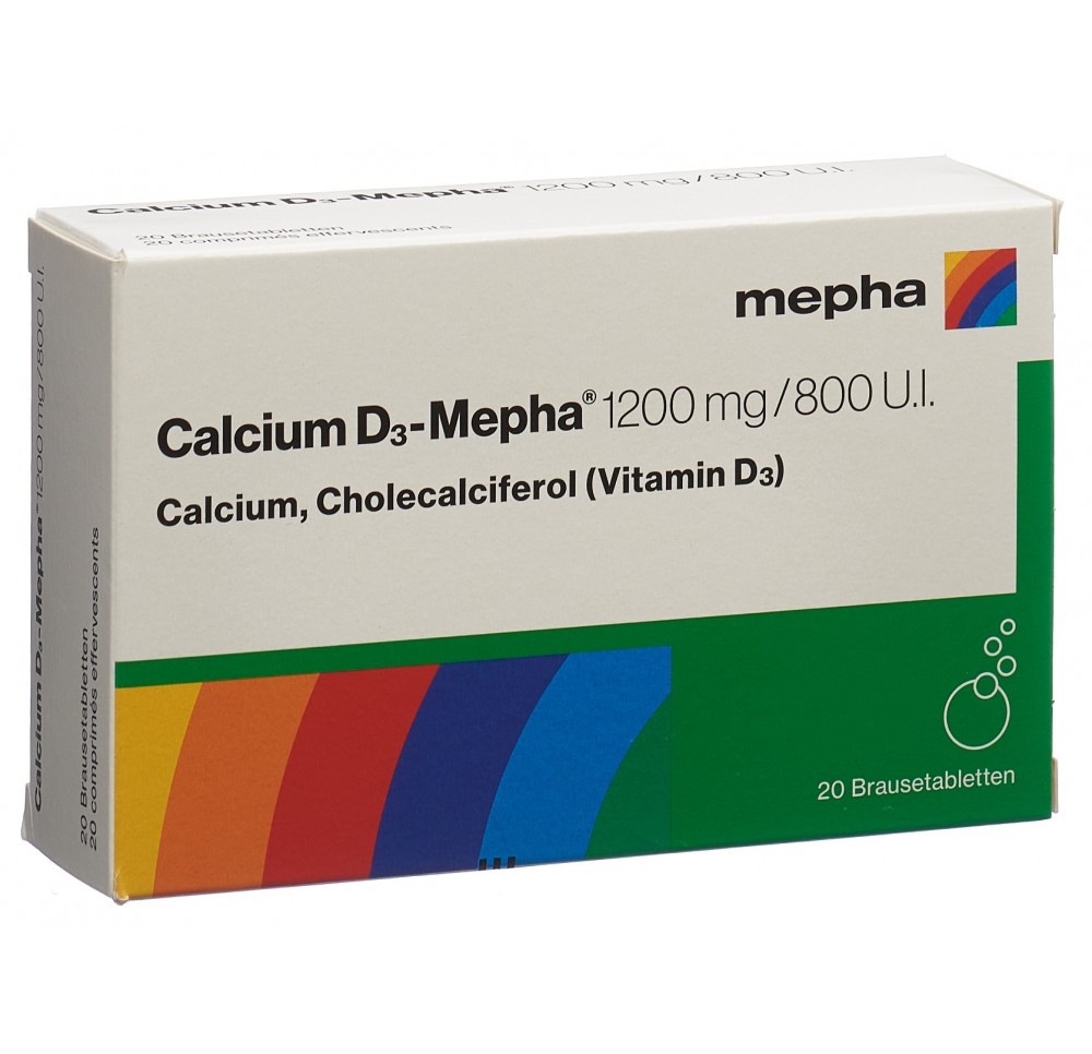 CALCIUM D3 Mepha cpr eff 1200/800 20 pce