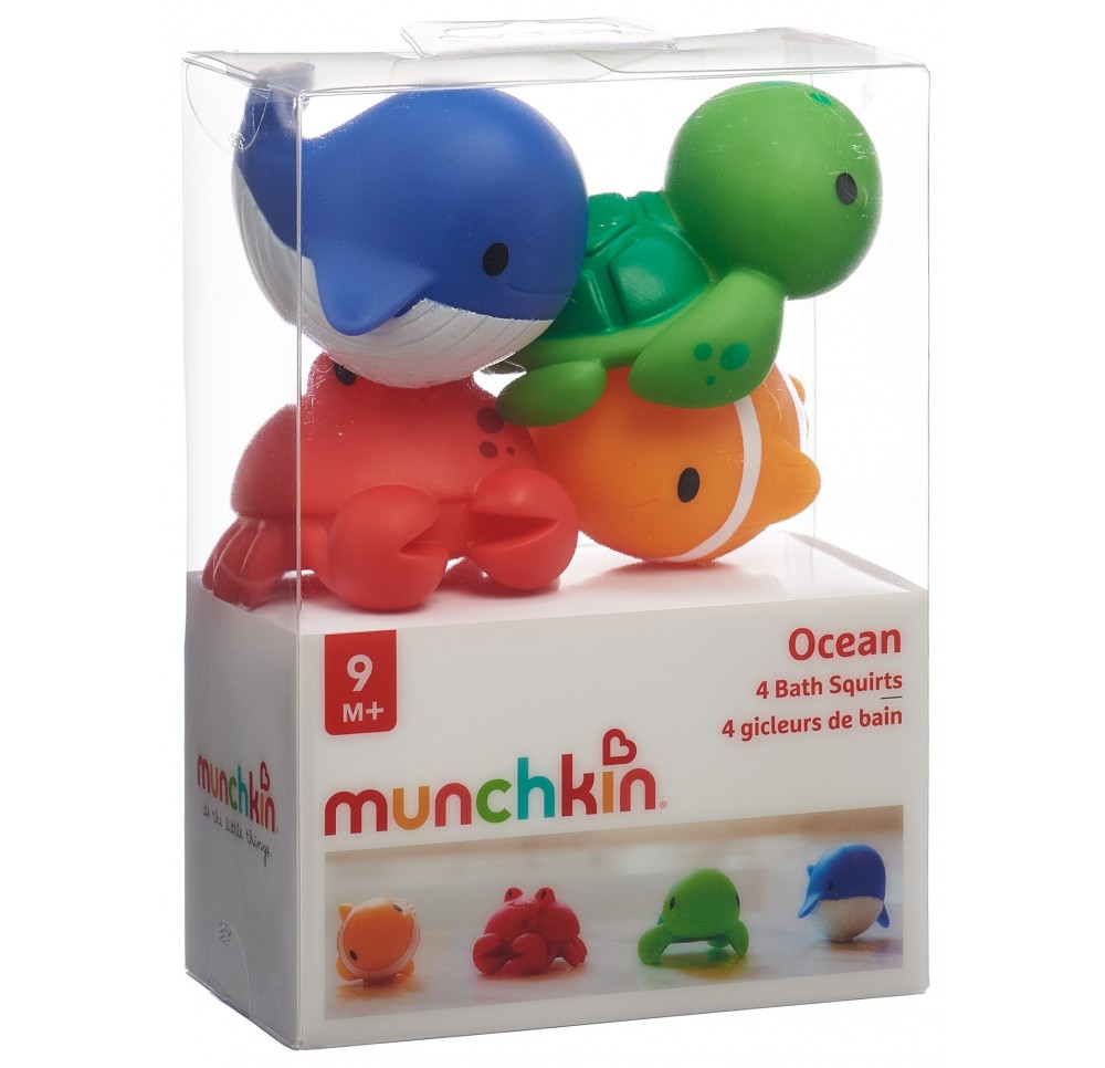 MUNCHKIN Gicleurs de bain 9M+ Ocean 4 pce