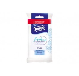 TEMPO lingettes humide pour mains Pure 10 pce