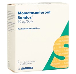 FUROATE MOMETASON Sandoz 50 mcg 3 spr dos 140 dos
