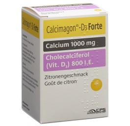 CALCIMAGON D3 Forte cpr croquer citron bte 60 pce