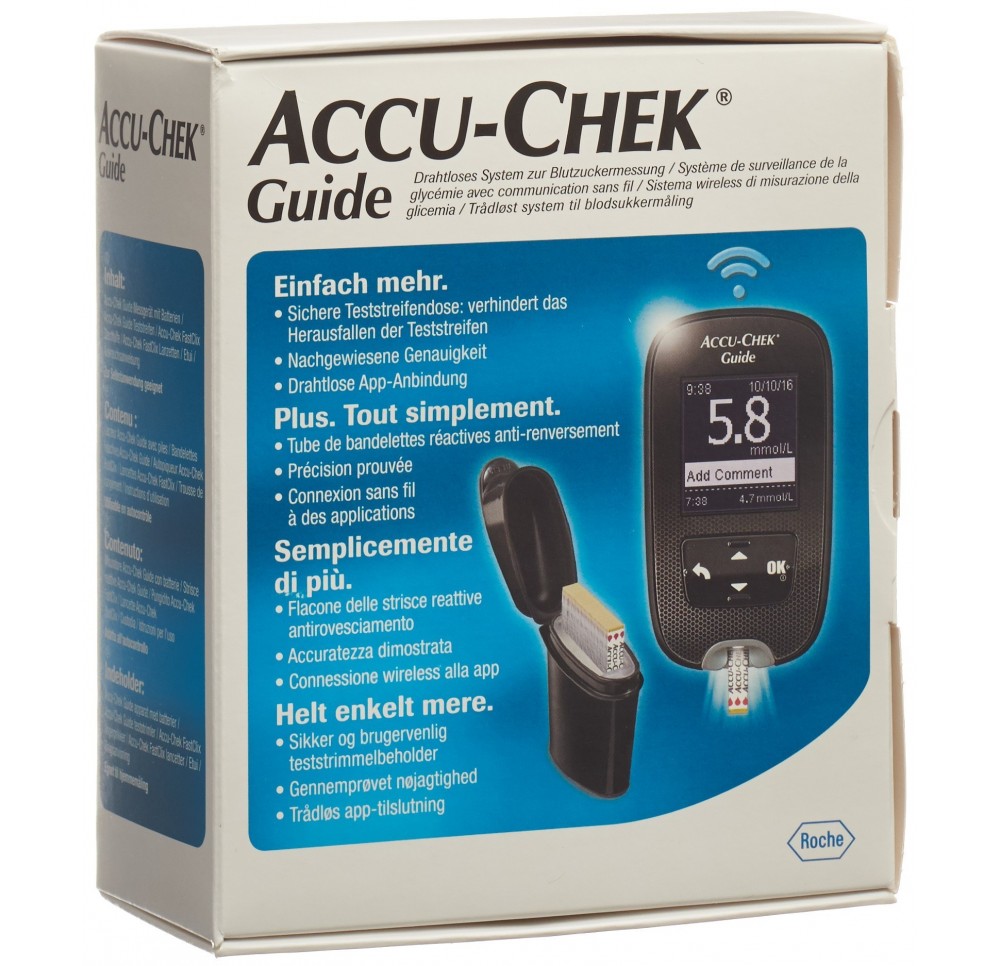 ACCU-CHEK GUIDE set mmol/l incl 1x10 tests