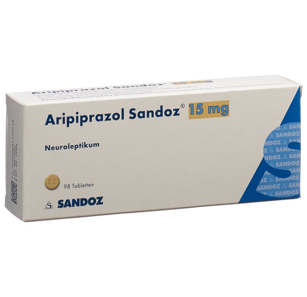 ARIPIPRAZOLE Sandoz cpr 15 mg 98 pce ARIPIPRAZOLE Sandoz cpr 15 mg 98 pce