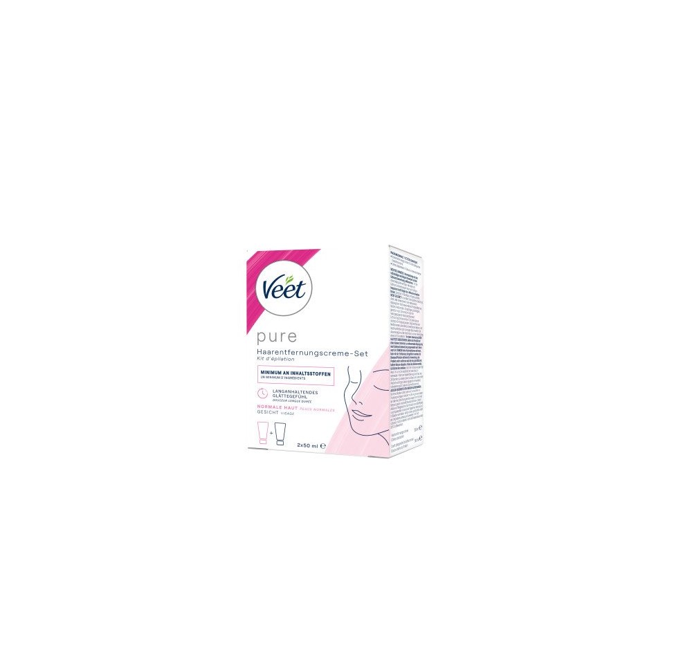 VEET trousse d'épilation visage 2 x 50 ml