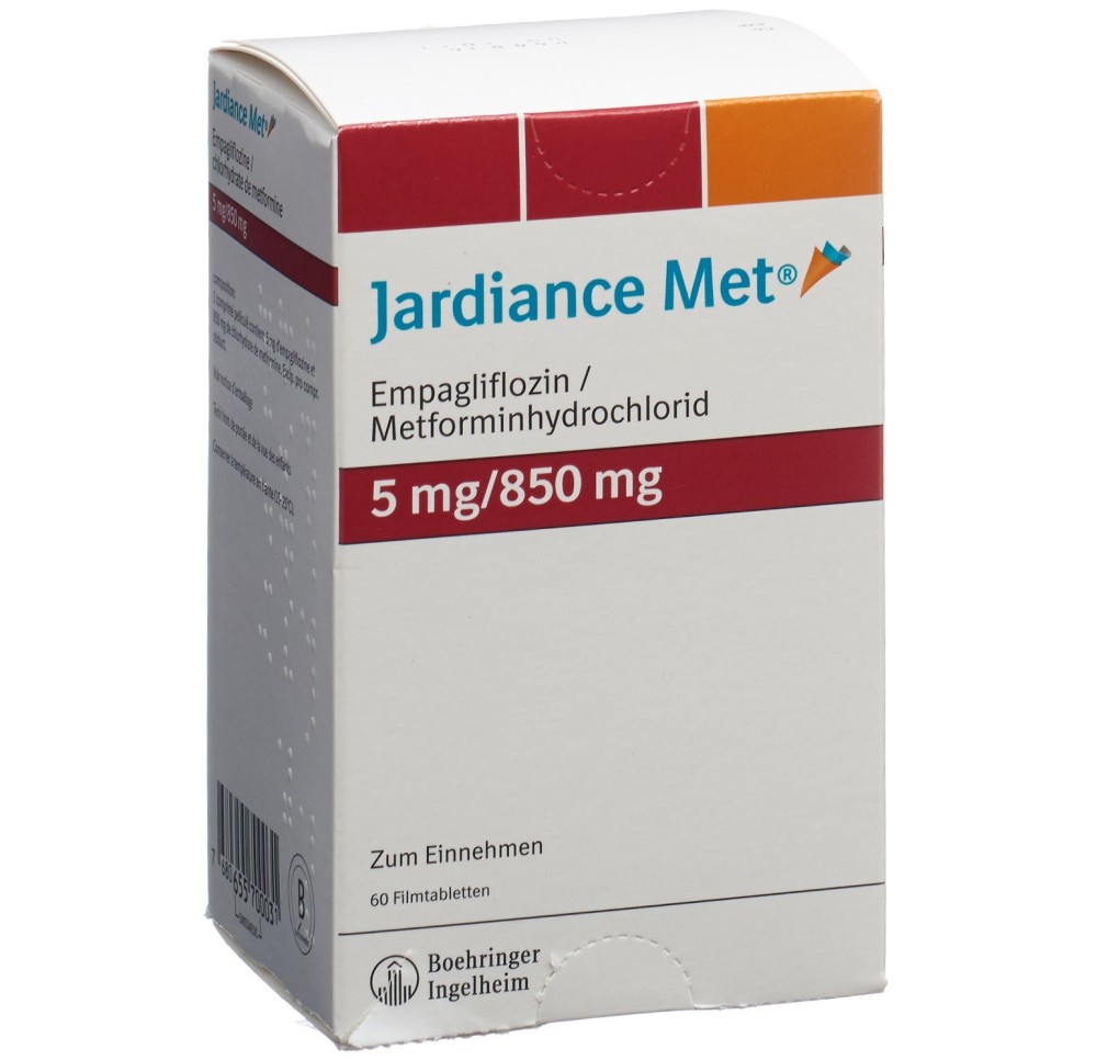 JARDIANCE MET cpr pell 5/850mg 60 pce JARDIANCE MET cpr pell 5/850mg 60 pce