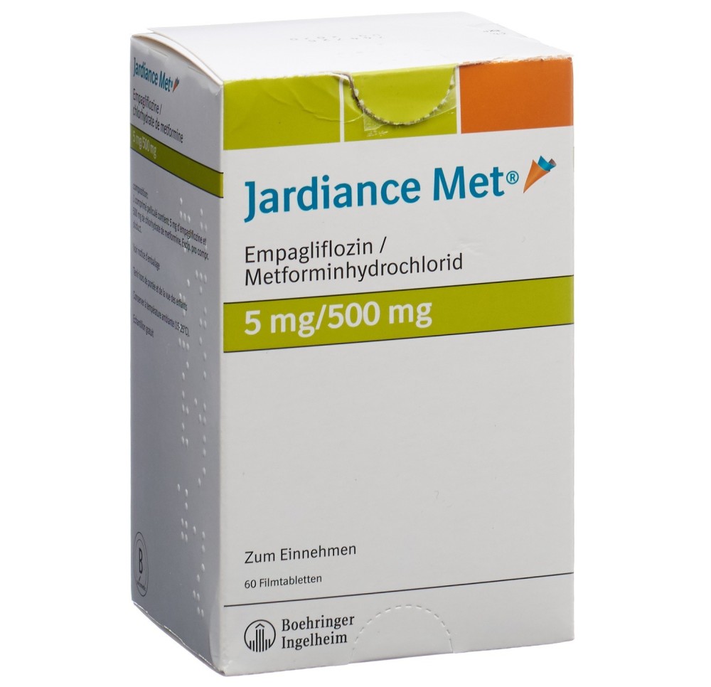 JARDIANCE MET cpr pell 5/500mg 60 pce JARDIANCE MET cpr pell 5/500mg 60 pce