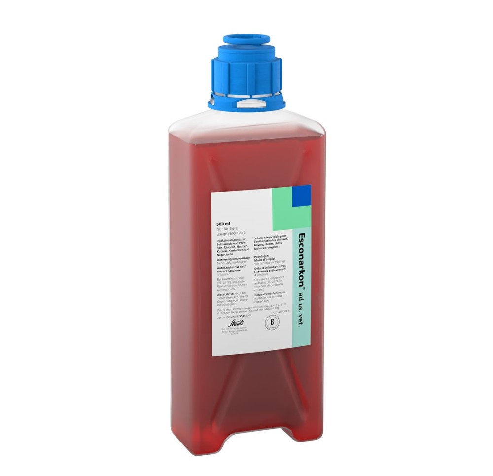 ESCONARKON sol inj ad us.vet. fl 500 ml
