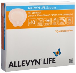 ALLEVYN LIFE SACRUM pans plaie 21.6x23cm 10 pce