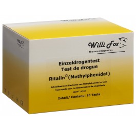 WILLI FOX Ritalin test Méthylphénidate uri 10 pce