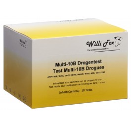 WILLI FOX test de drogue multi 10B para uri 10 pce