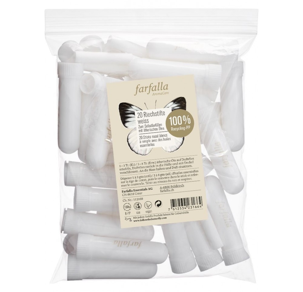 FARFALLA Sticks inhalateurs blanc 20 pce