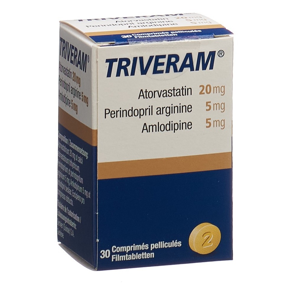 TRIVERAM cpr pell 20/5/5mg bte 30 pce