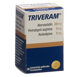 TRIVERAM cpr pell 20/5/5mg bte 30 pce