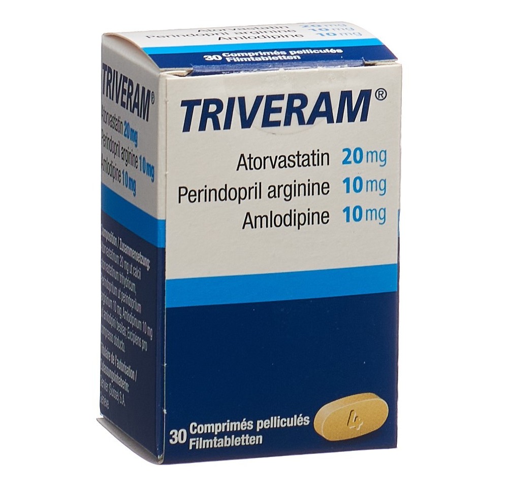 TRIVERAM cpr pell 20/10/10mg bte 30 pce