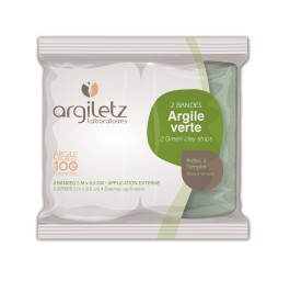 ARGILETZ argile verte inst 5mx8.5cm bandes 2 pce