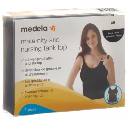 MEDELA débardeur grossesse et allaitem L noir