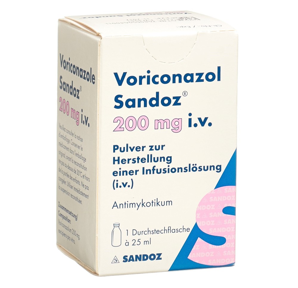 VORICONAZOLE Sandoz subst sèche 200 mg flac