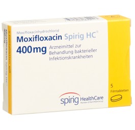 MOXIFLOXACINE Spirig HC cpr pell 400 mg 5 pce