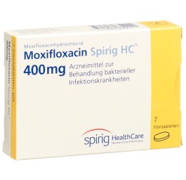 MOXIFLOXACINE Spirig HC cpr pell 400 mg 7 pce