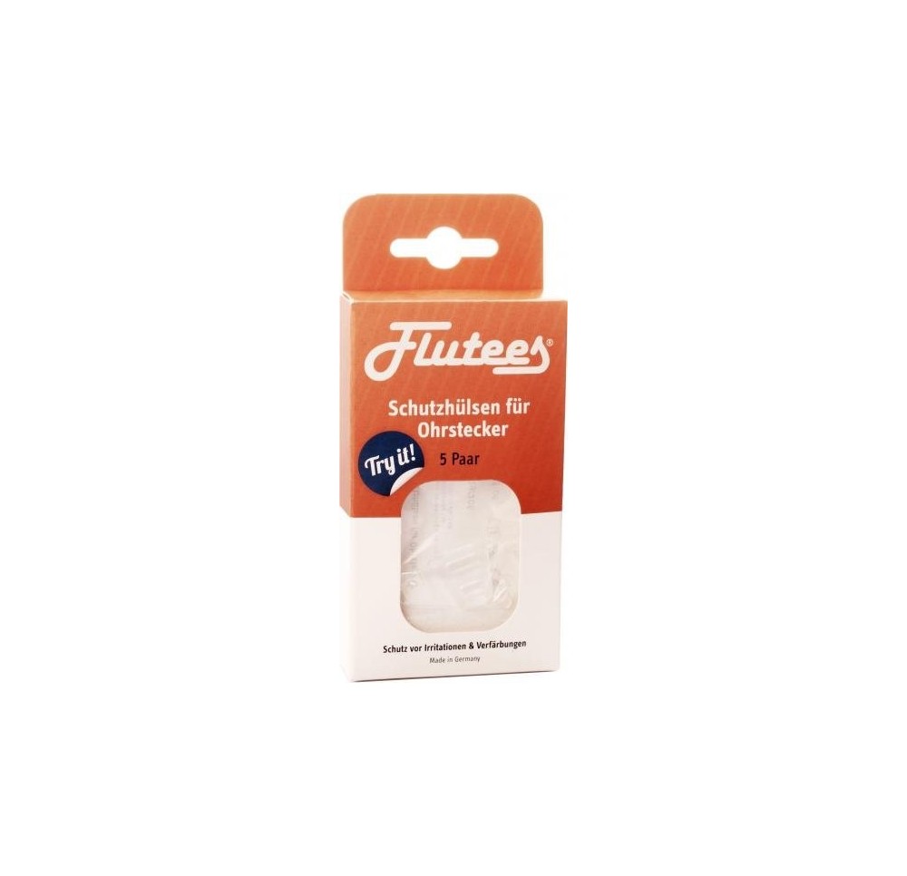 FLUTEES Protective Sleeves f Ear Studs 5 paire