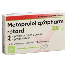 METOPROLOL Axapharm cpr ret 25 mg 30 pce